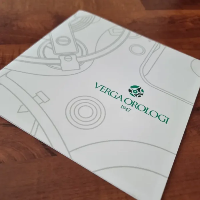 brochure verga orologi termorilievo