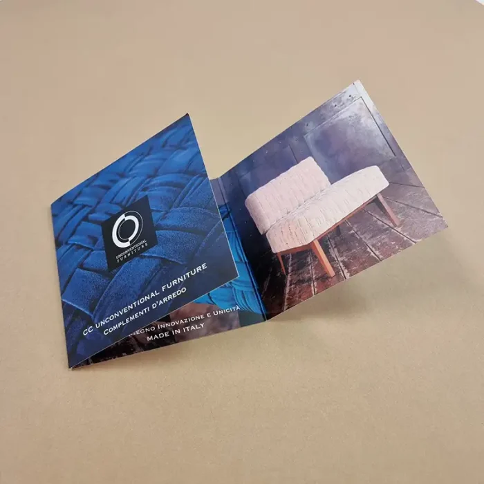Brochure per azienda effetto velluto
